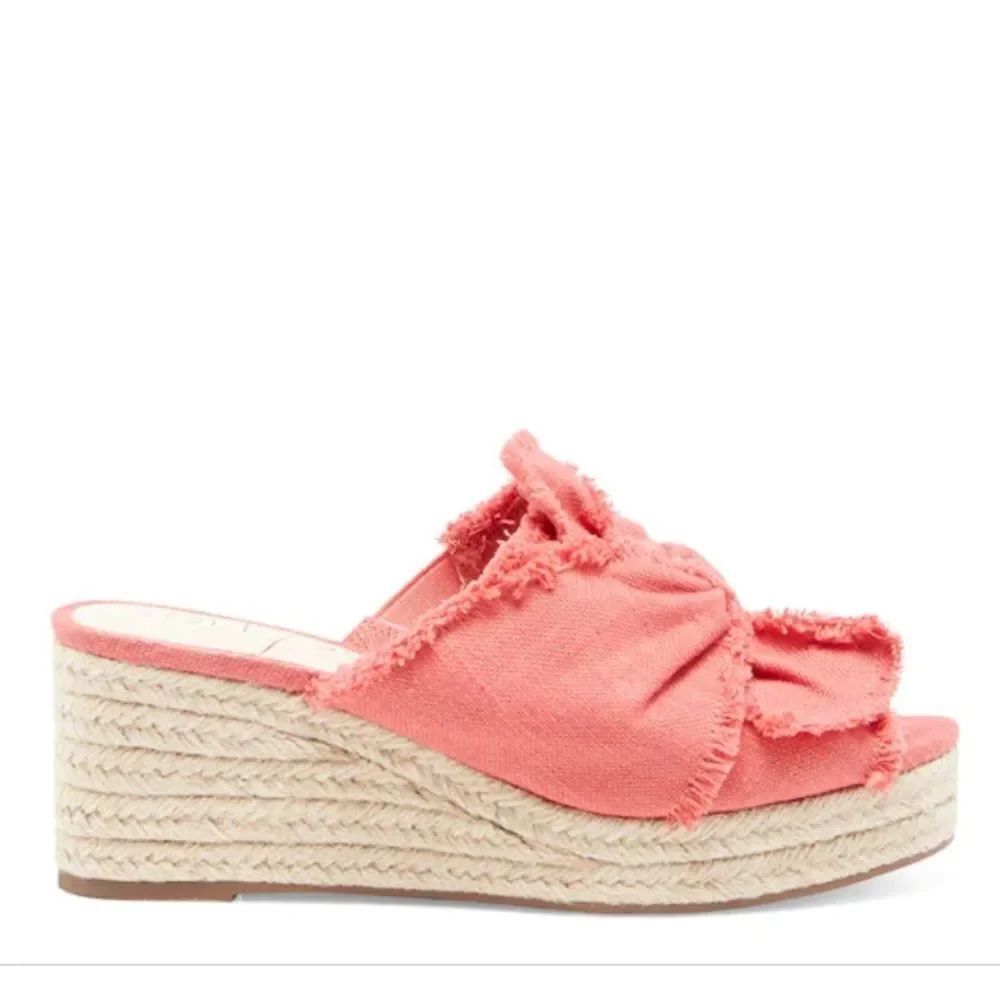 BRAND NEW SOLE SOCIETY WOMEN"S CARIMA BOW ESPADRILLE PLASFORM WEDGE MULE